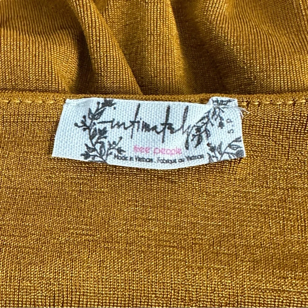 FREE PEOPLE Intimately X Revolve Turnt Bodysuit in honey ginger - size small